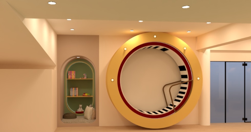 A calm play area inside Little Bears Playwood